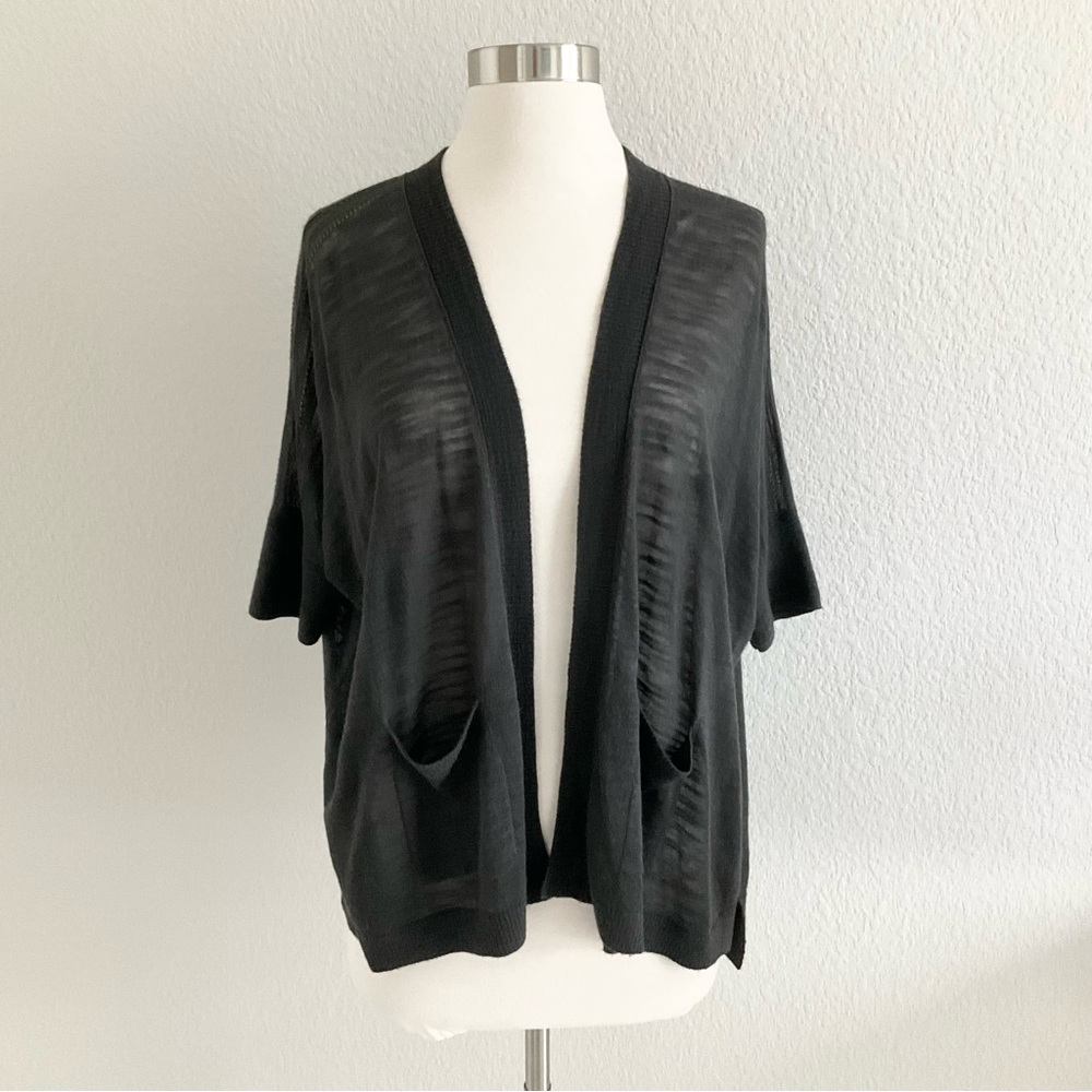 Club Monaco Moss Green Sheer Cardigan